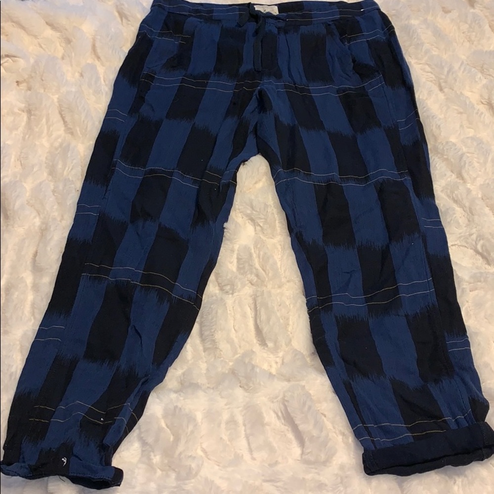 🤍Lou & Grey blue buffalo check pants size 10. NWT